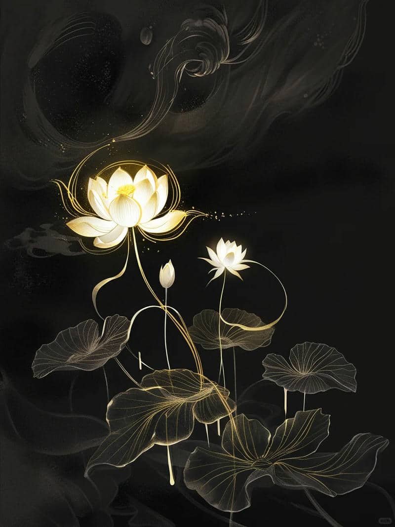 ดอกบัว ภาพวาด