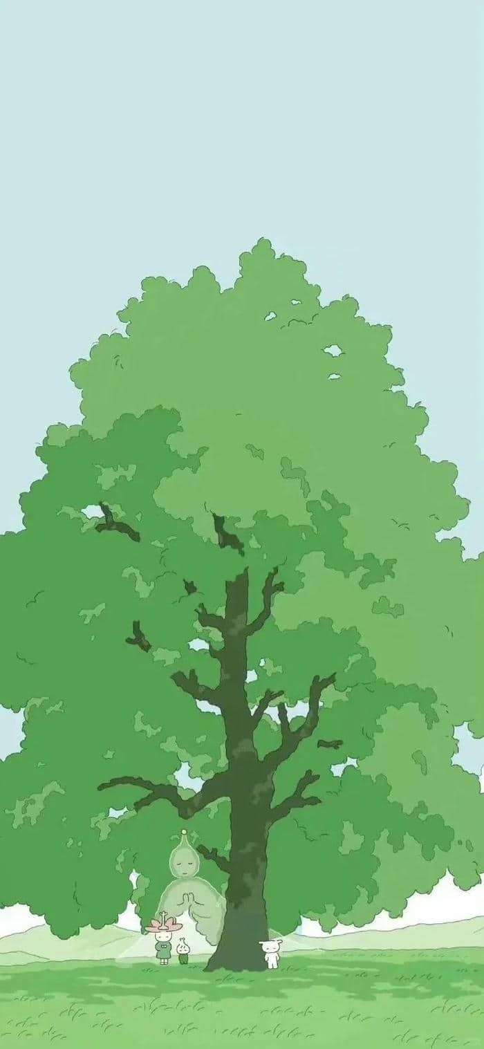วอลเปเปอร์น่ารักๆสีเขียว