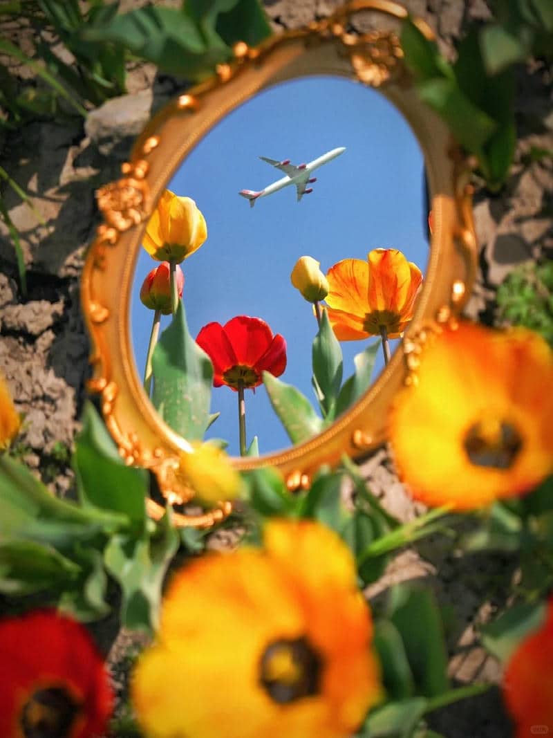 ถ่ายรูปหน้ากระจกเท่ๆ