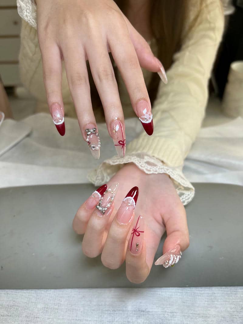 ทำเล็บคริสมาส