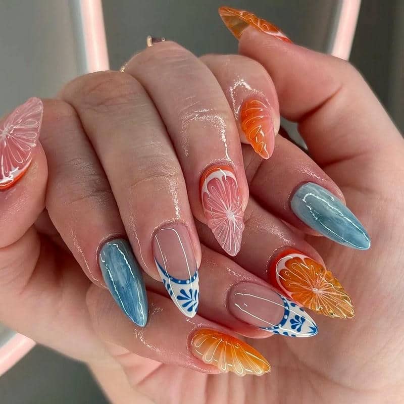 ทำเล็บสีพาสเทล