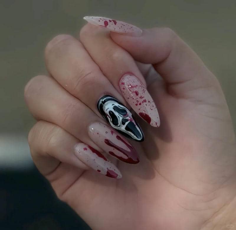 ทำเล็บฮาโลวีน