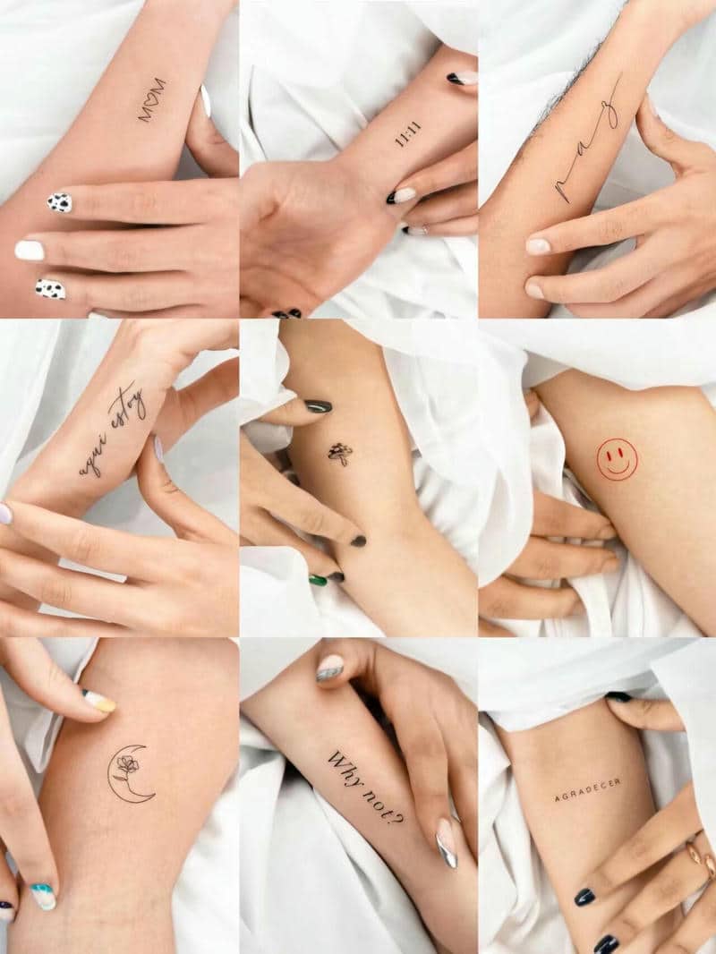 รูปลายสักมินิมอล