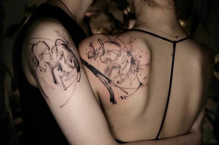 ลาย สัก คู่รัก สวย ๆ