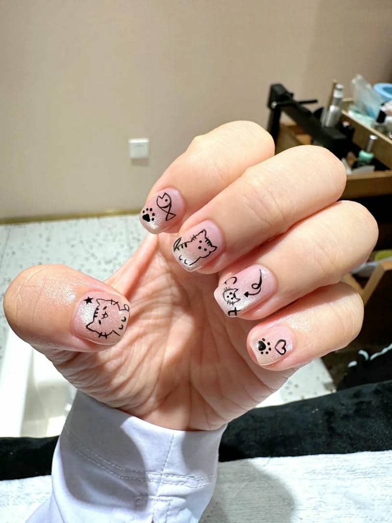 ลาย เล็บ เจ ล รูป แมว-2