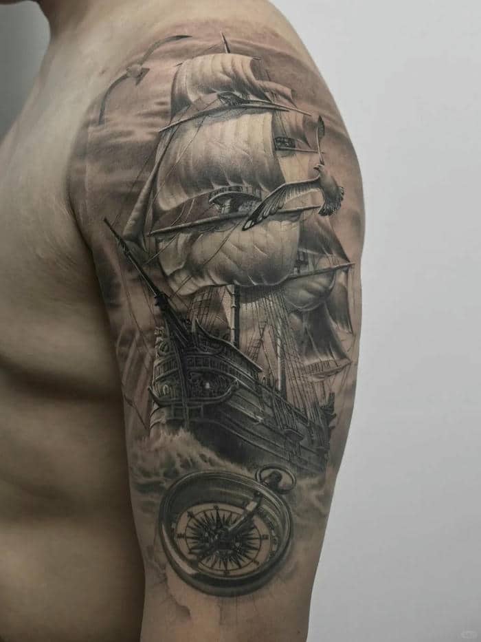 ลายสัก เรือสําเภา