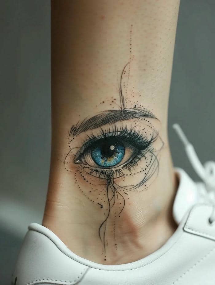 ลายสักดวงตาปีศาจ