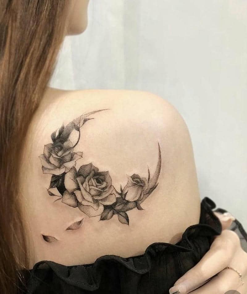 ลายสักดอกไม้ผู้หญิง-1