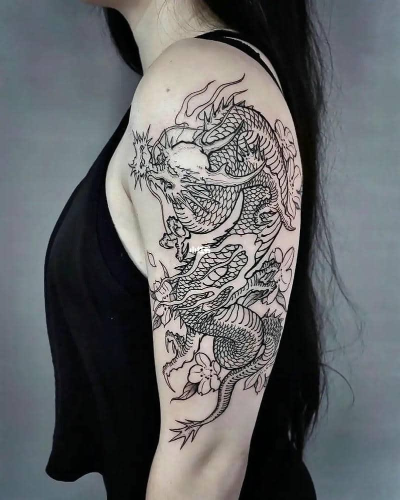 ลายสักรูปมังกร