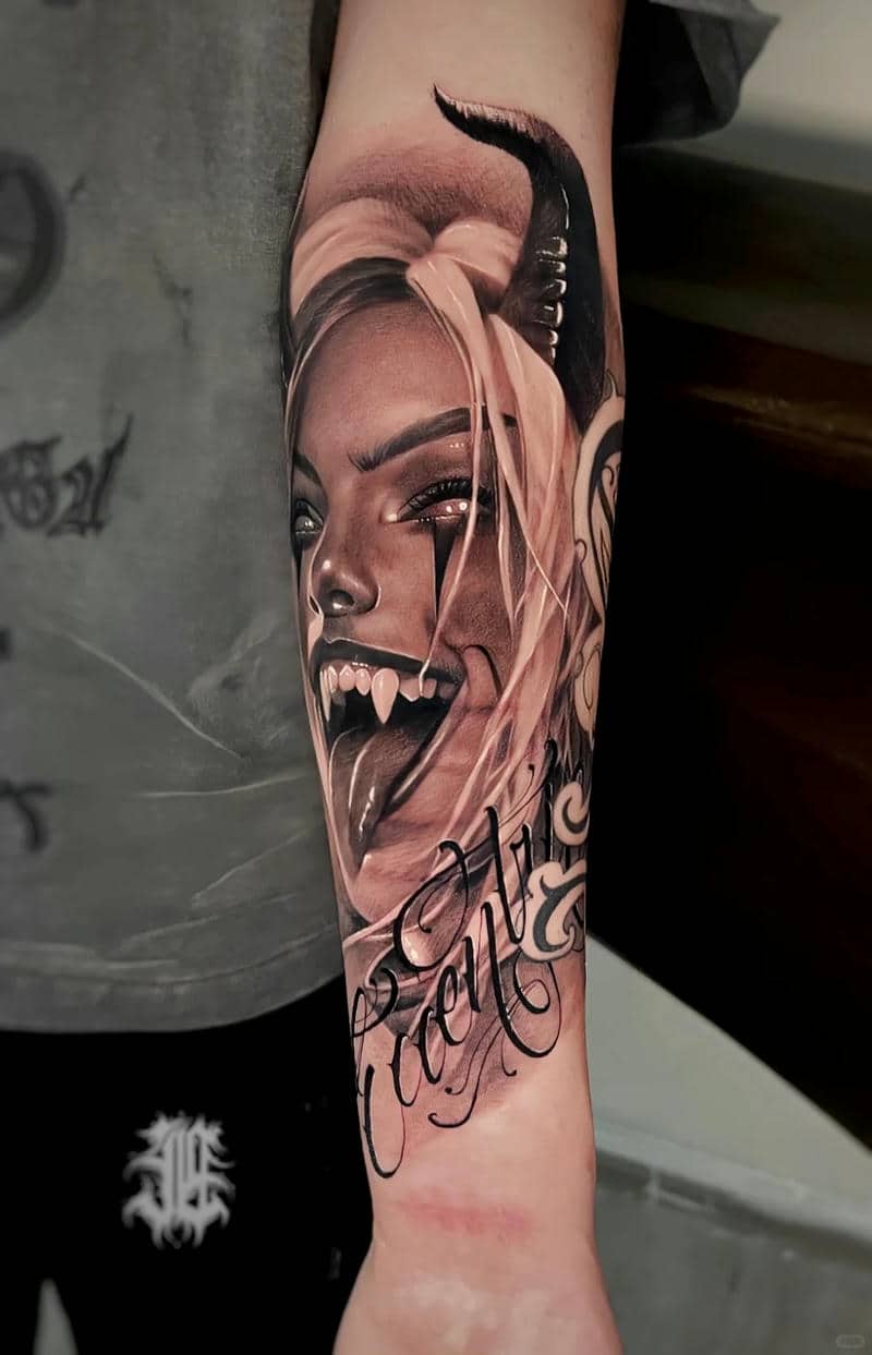ลายสักหน้าปีศาจโหดๆ-1