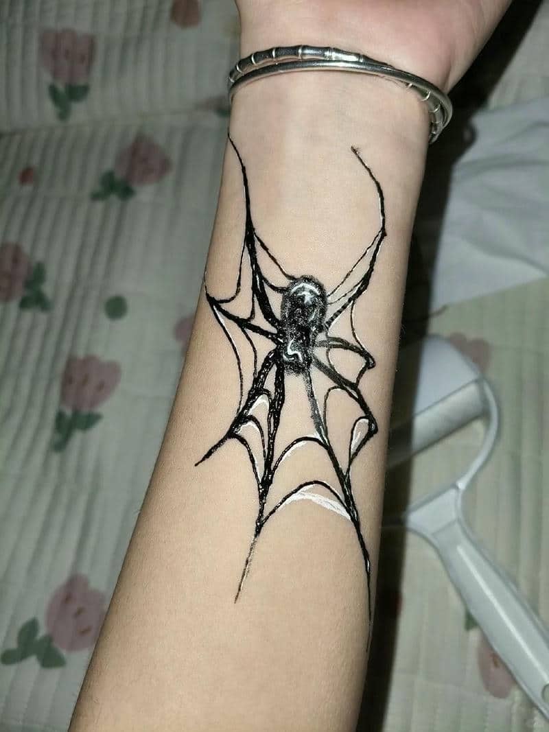 ลายสักแมงมุม ผู้ชาย