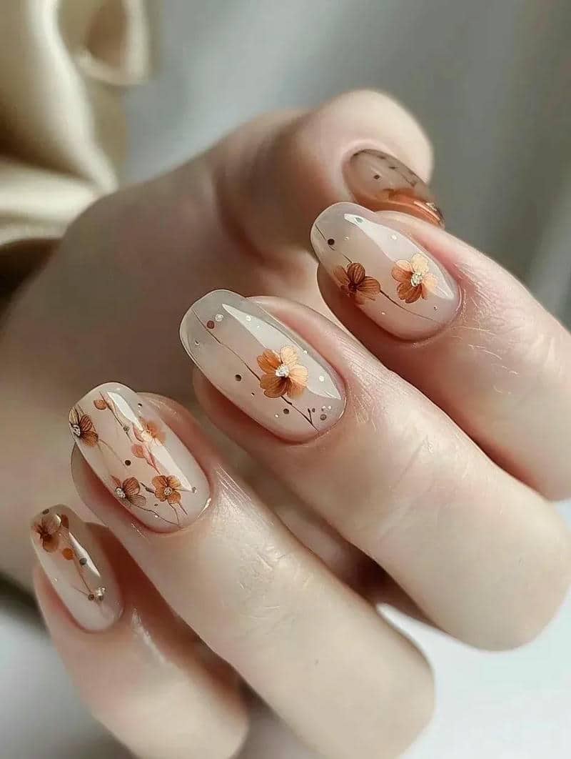 ลายเล็บดอกไม้สวยๆ
