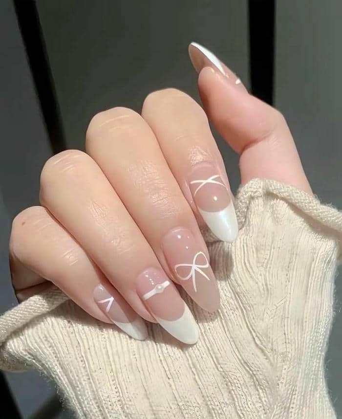 ลายเล็บติดโบว์-3