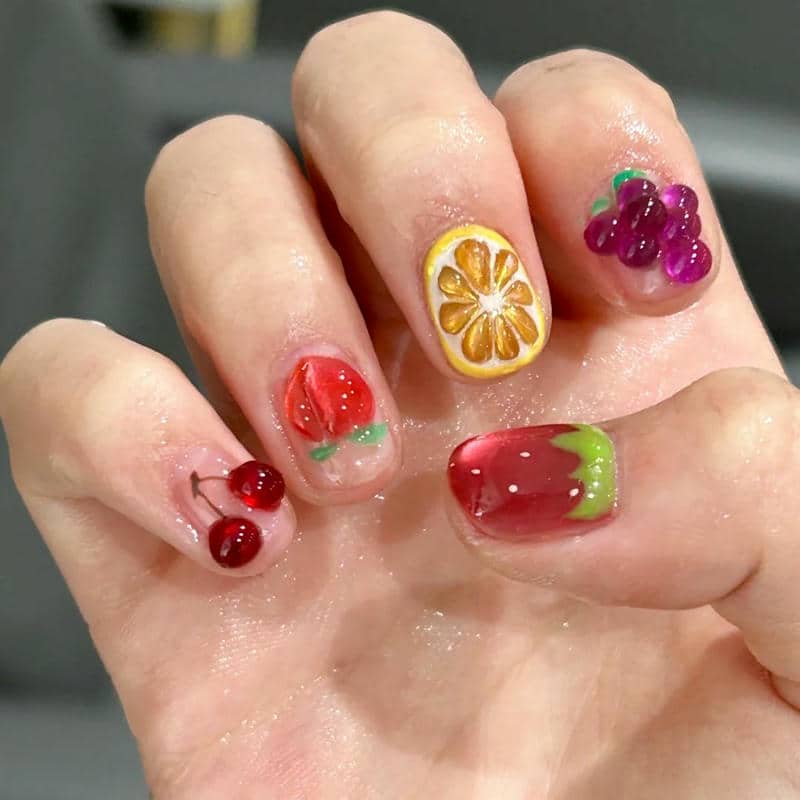 ลายเล็บสตอเบอร์รี่-2