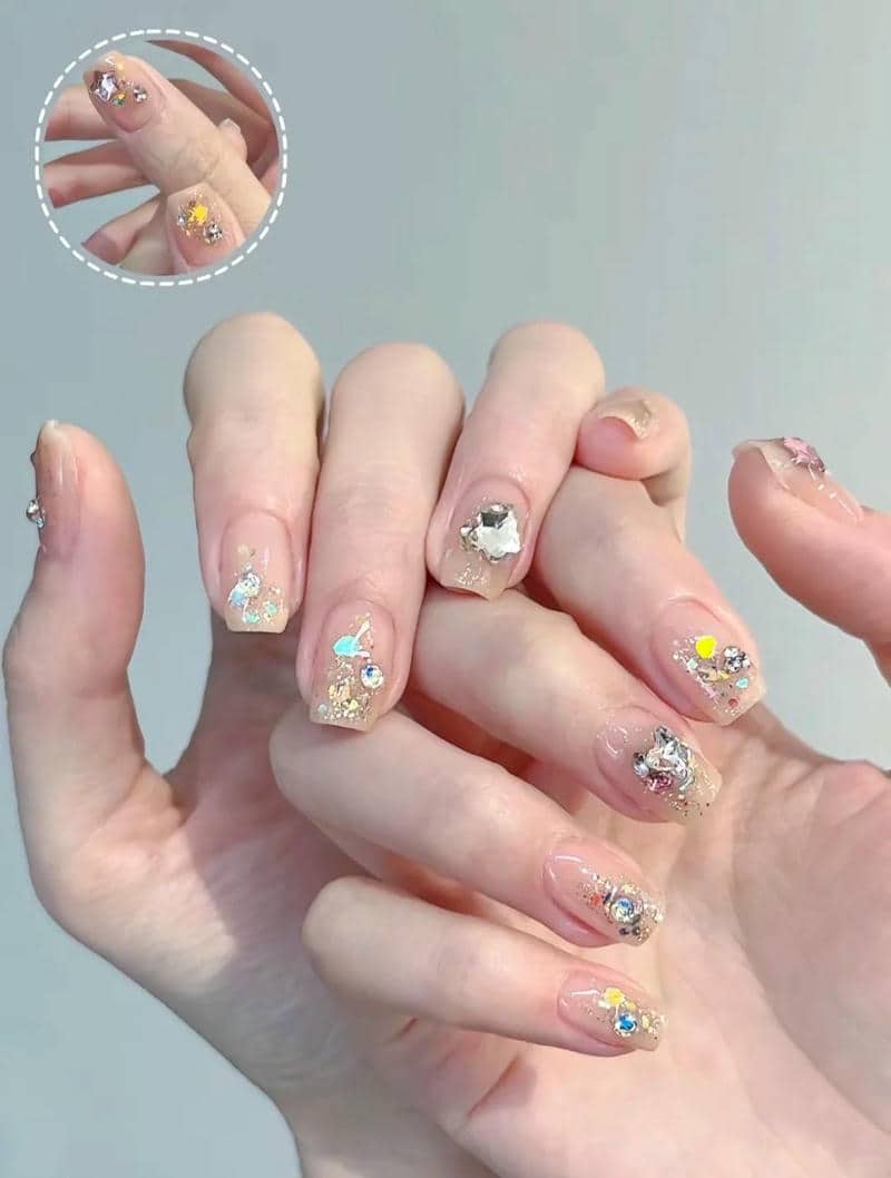 ลายเล็บสั้น น่ารัก