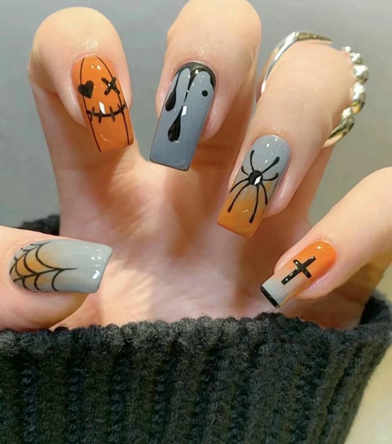 ลายเล็บฮาโลวีน 2020-1