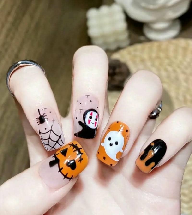 ลายเล็บฮาโลวีน 2020