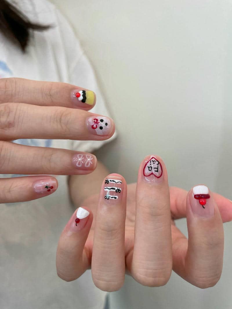 ลายเล็บเจลกระต่าย