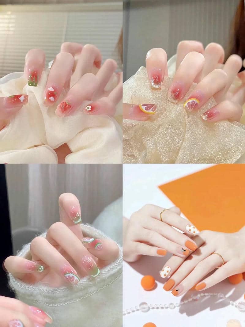 ลายเล็บเจลผลไม้-3