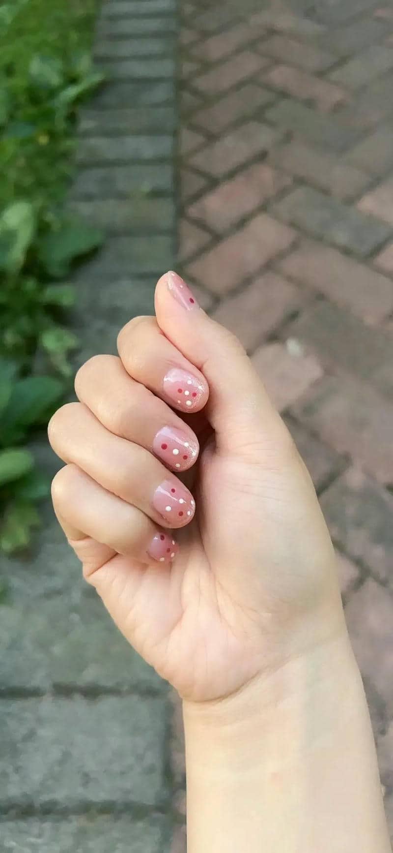 ลายเล็บเจลสั้น