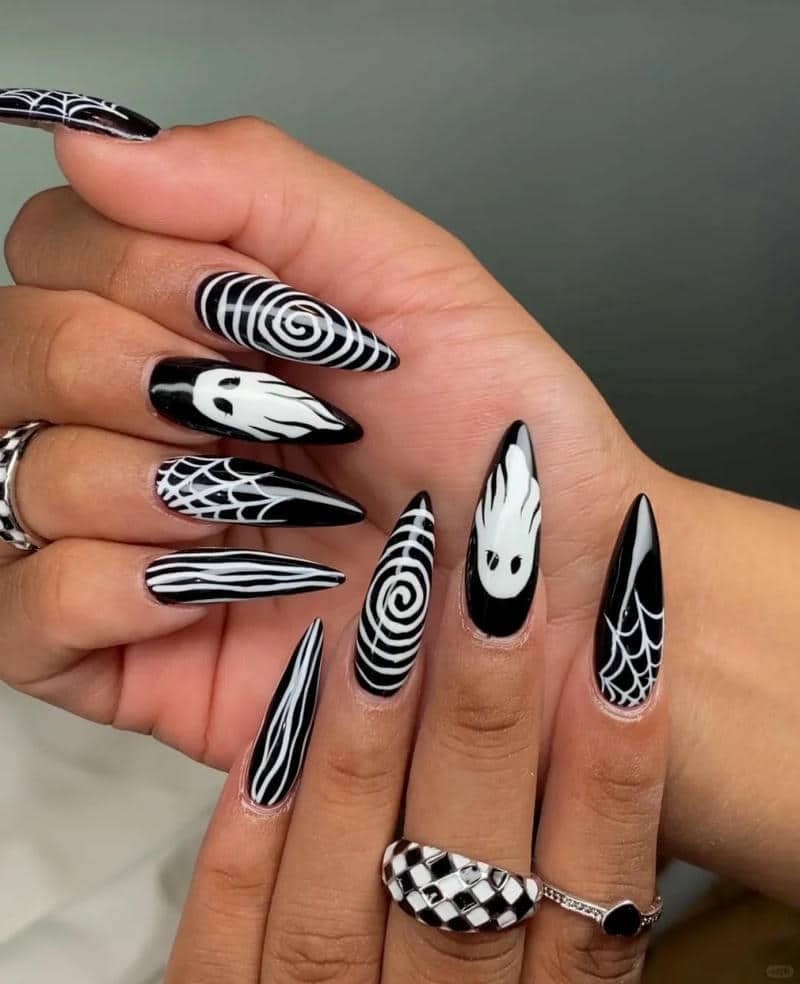 ลายเล็บเจลฮาโลวีน-1