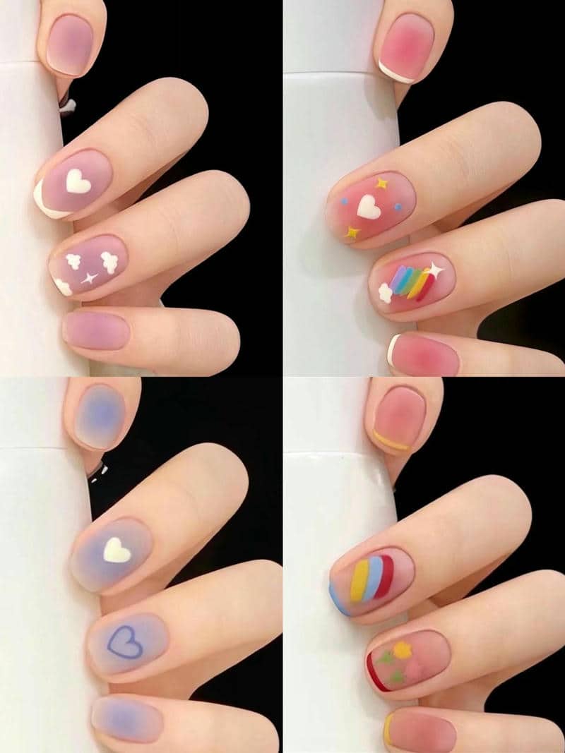 สีเล็บสีพาสเทล