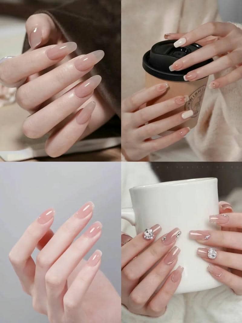 สีเล็บเรียบๆ
