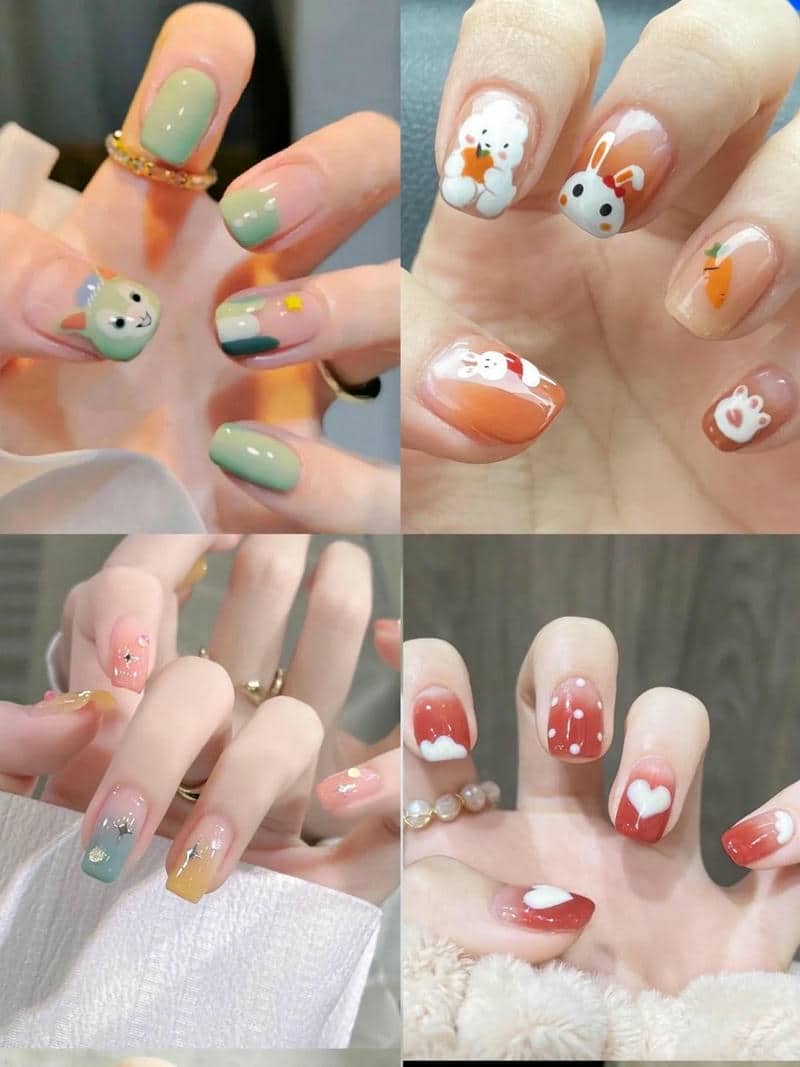 เพ้นท์เล็บลายการ์ตูน น่ารัก