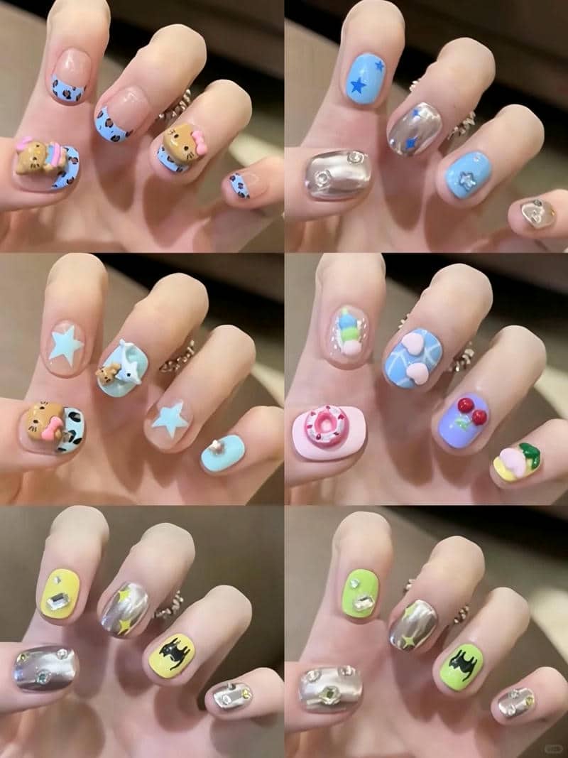 เพ้นท์เล็บลายการ์ตูน