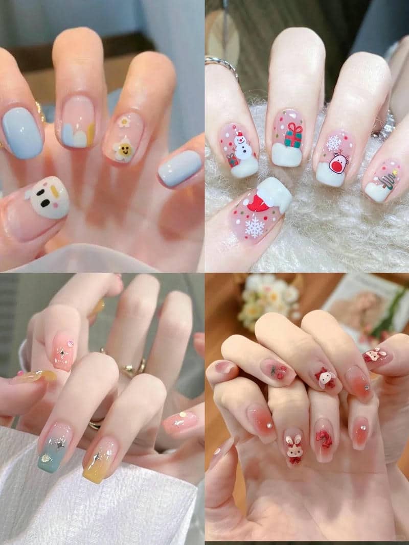 เพ้นเล็บลายการ์ตูน