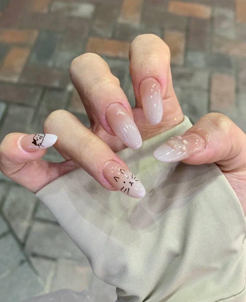 เพ้นเล็บลายแมว