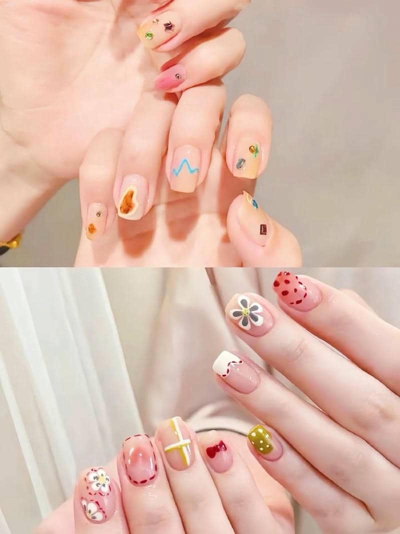 เล็บ คริสมาส เกาหลี-1