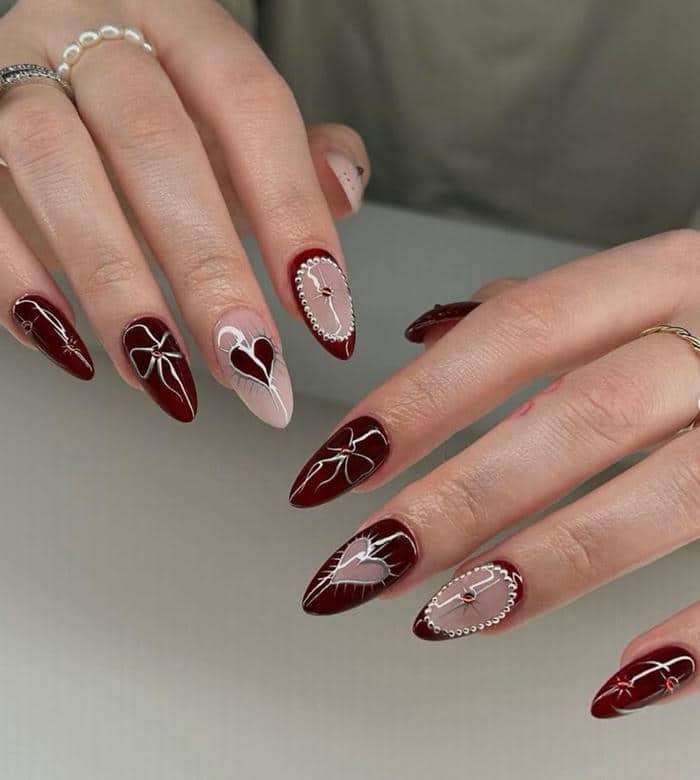 เล็บ เจ ล สวย ๆ สี แดง