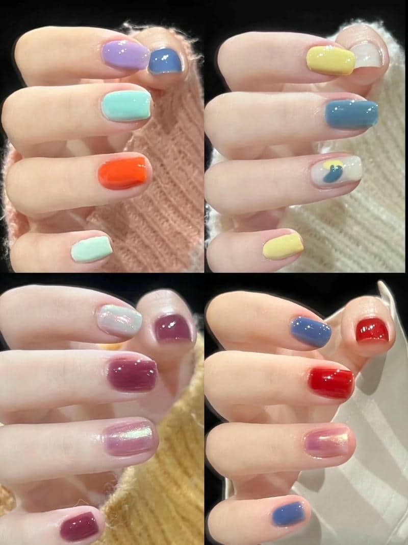 เล็บ เจ ล สายรุ้ง