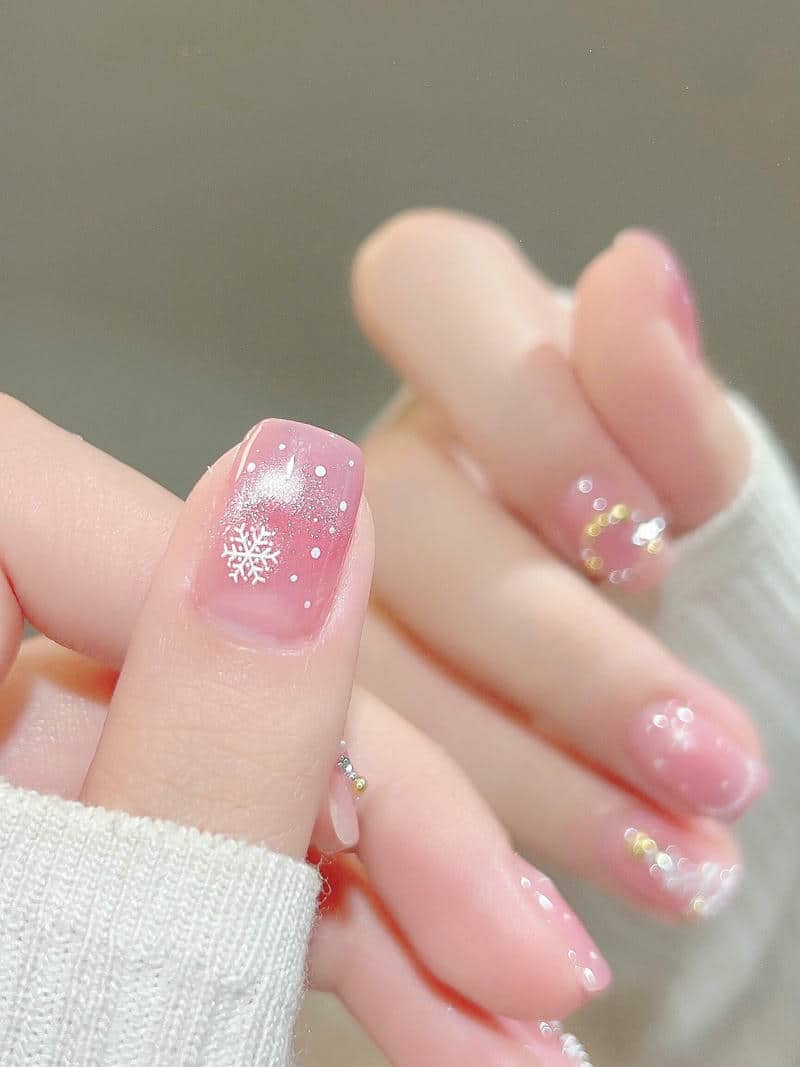 เล็บธีมคริสต์มาส