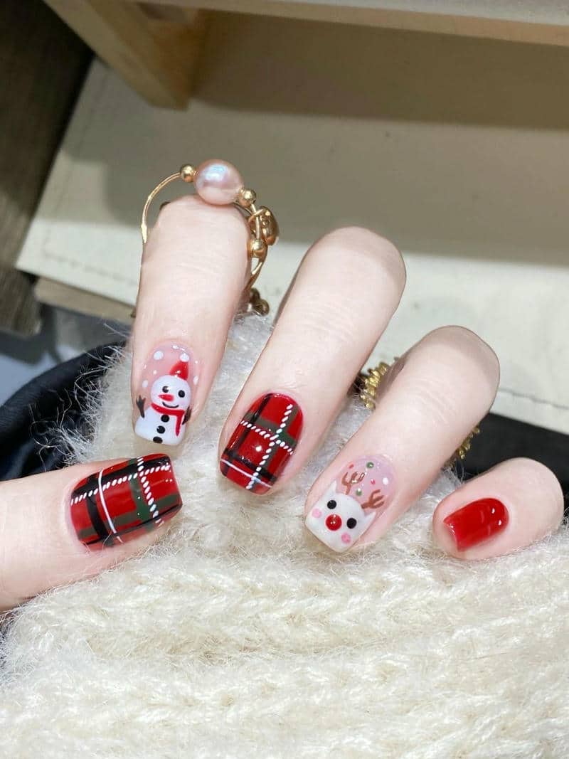 เล็บลายคริสต์มาส น่ารักๆ