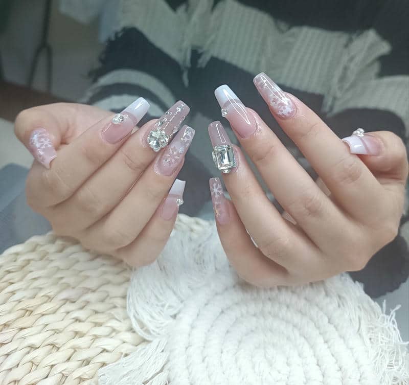 เล็บลายคริสมาส