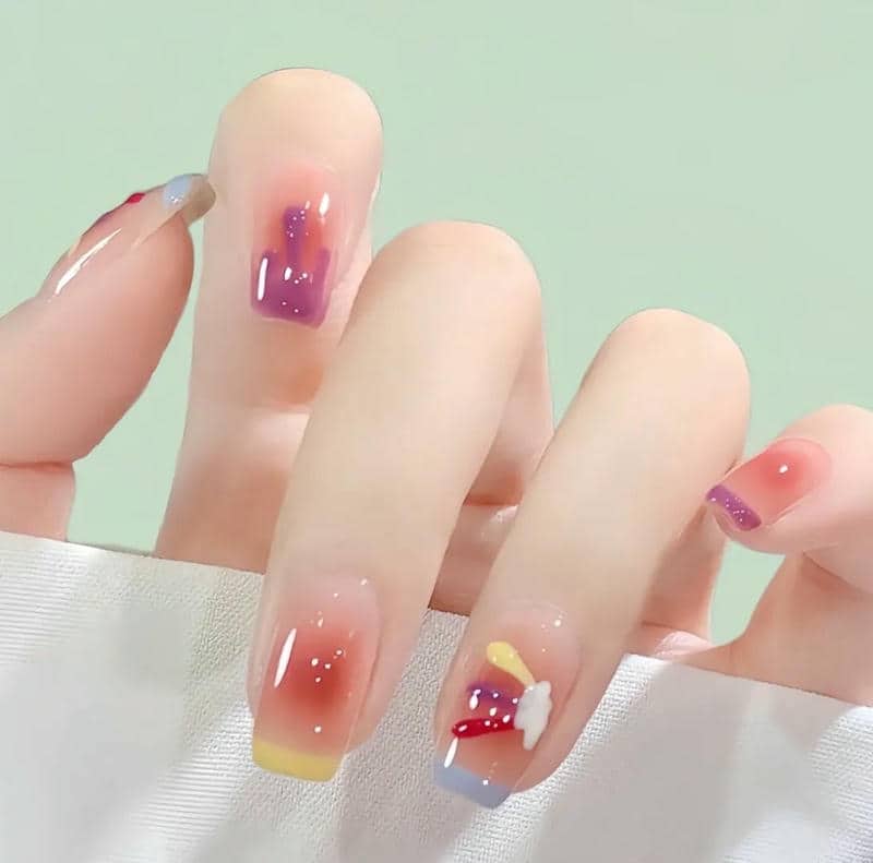 เล็บลายท้องฟ้า