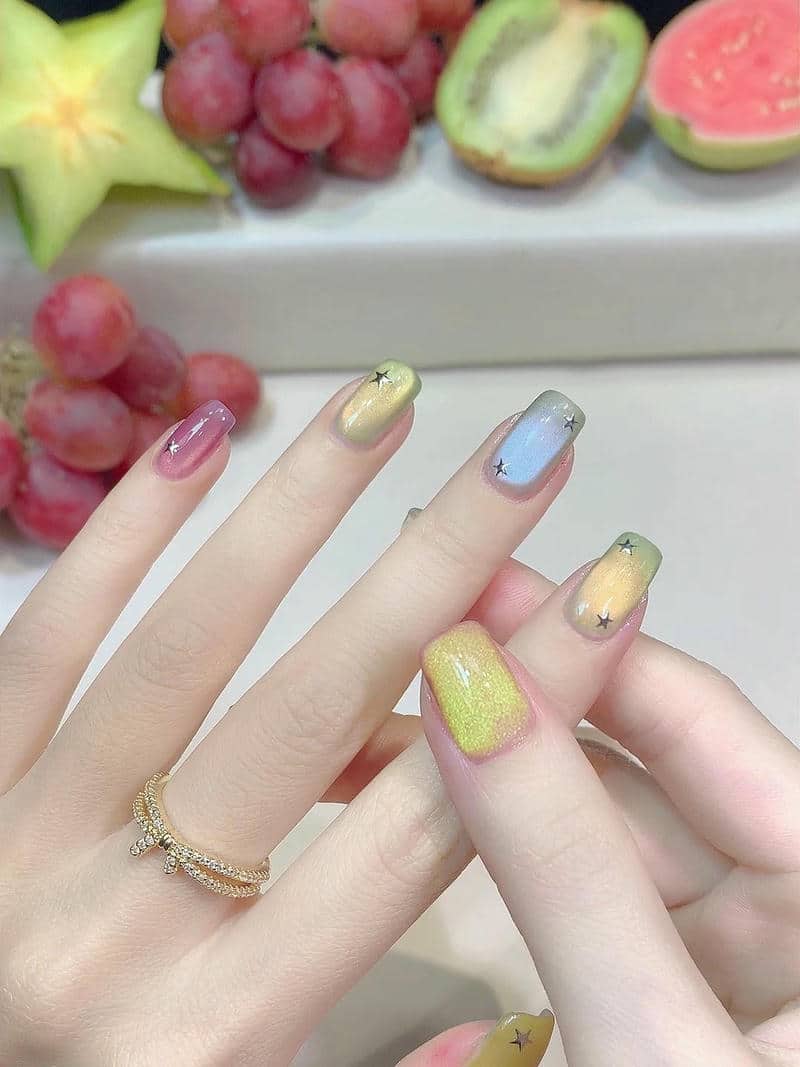 เล็บลายผลไม้