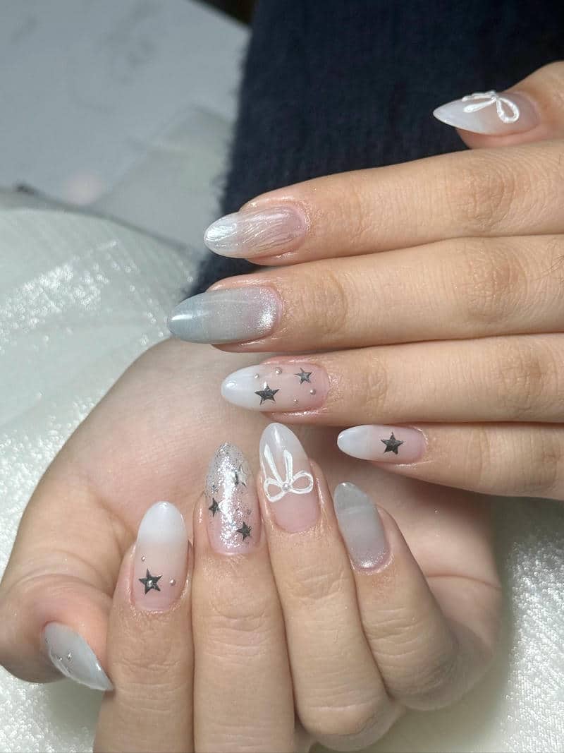 เล็บสีพื้น เกาหลี-1
