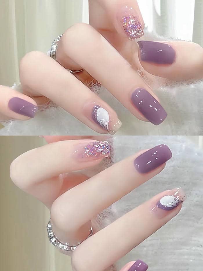 เล็บสีม่วง