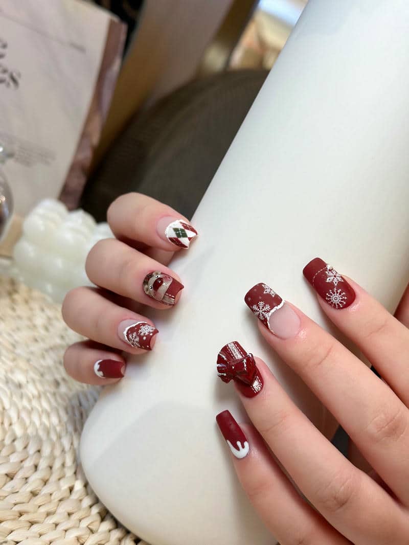 เล็บเจล คริสต์มาส