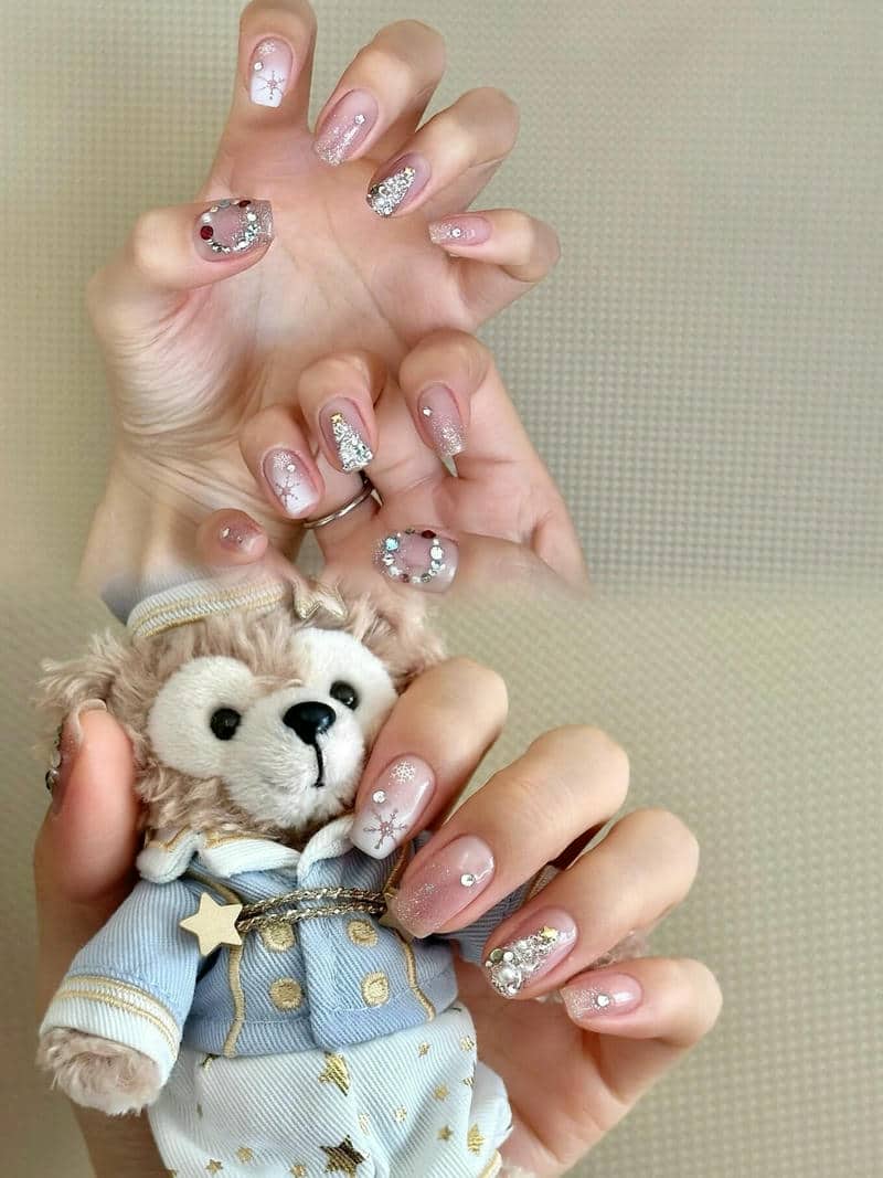 เล็บเจลคริสต์มาส