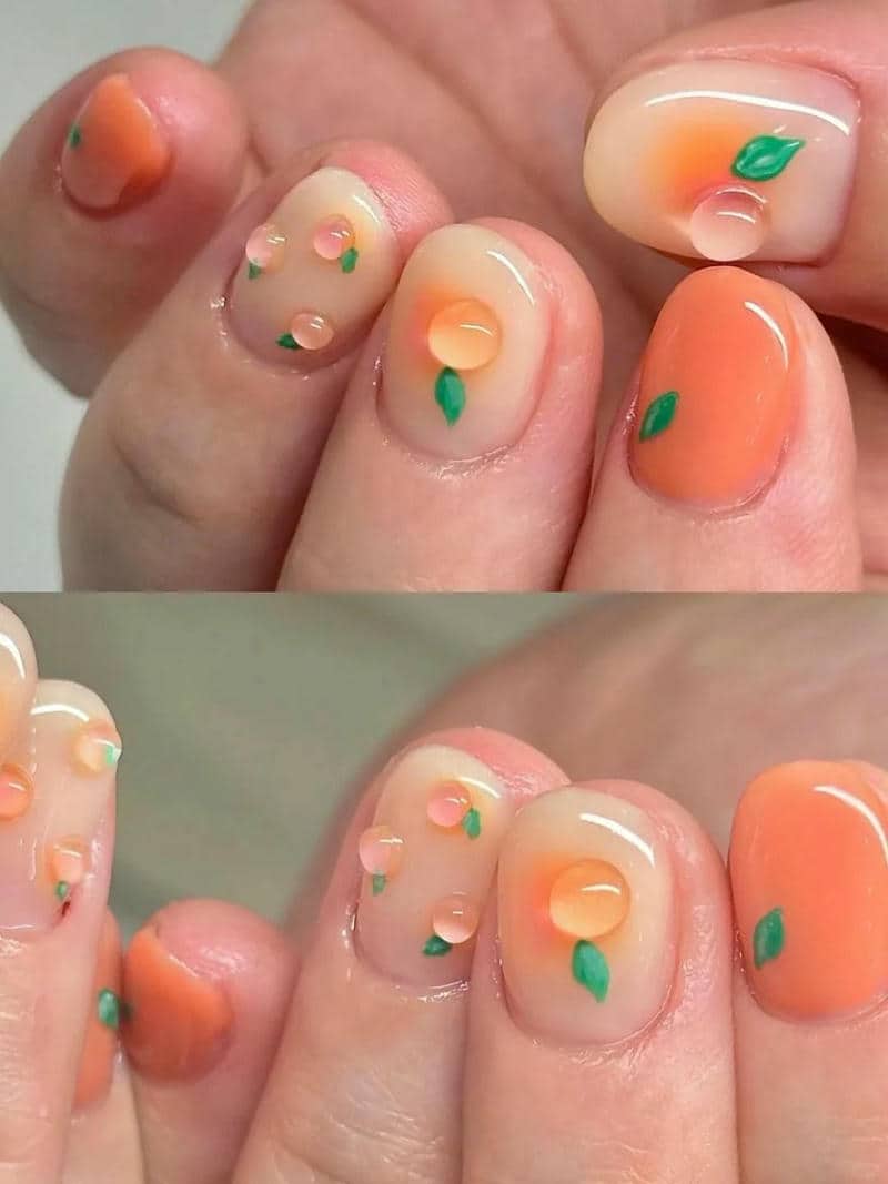 เล็บเจลติดผลไม