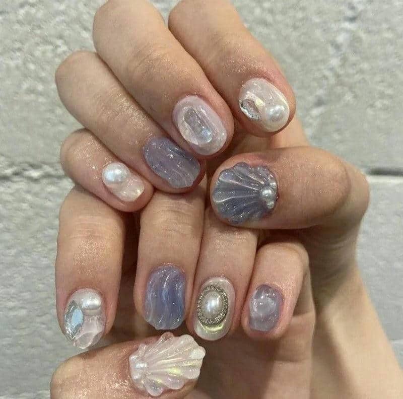 เล็บเจลสีพาสเทลสวยๆ