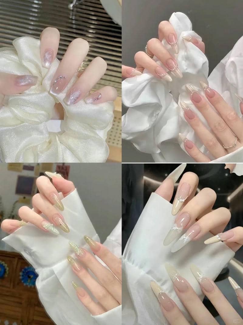 เล็บเจลหลายสี