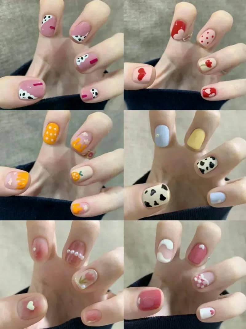 แบบเล็บน่ารักๆ