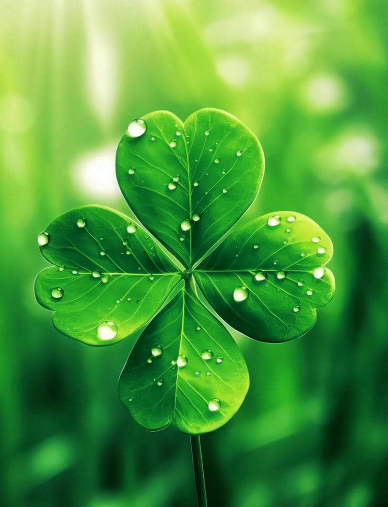 ใบโคลเวอร์ 4 แฉก การ์ตูน