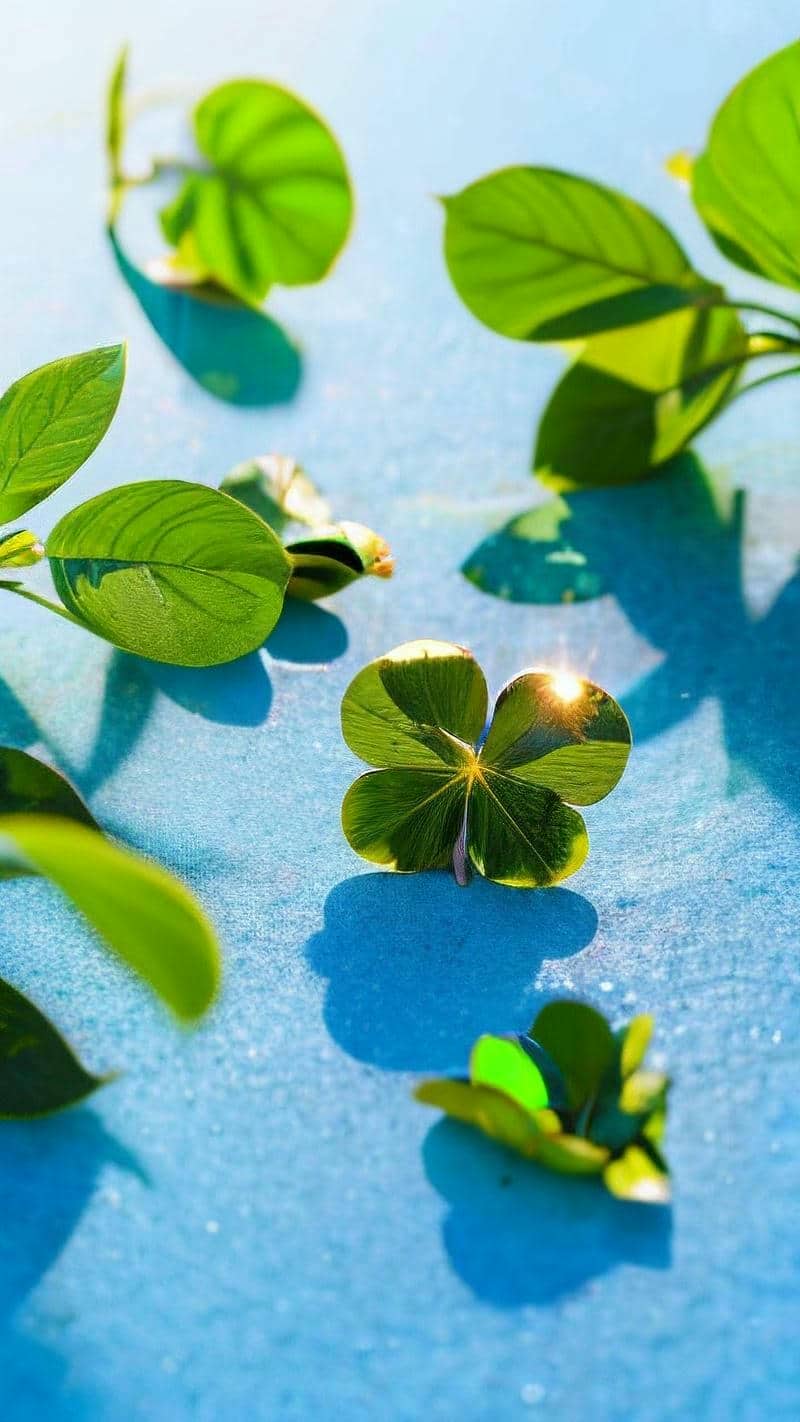 ใบโคลเวอร์ 4 แฉก สวยๆ