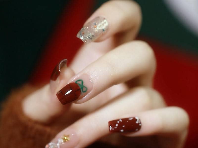 ไอเดียเล็บคริสมาส